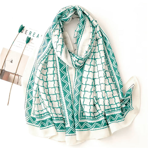 Printed Cashmere Shawl - 06